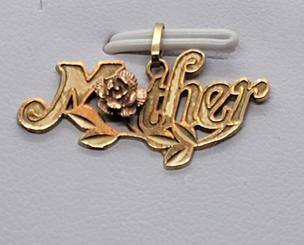 Mother 14k Gold Charm