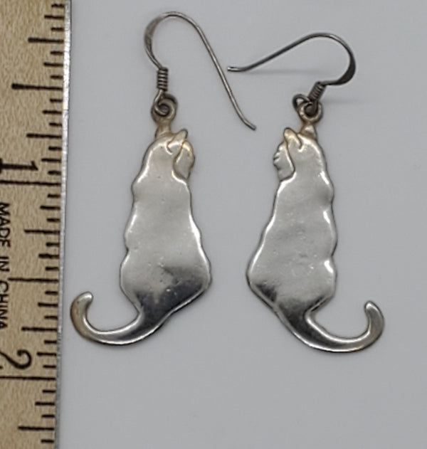 Silver Cat earing