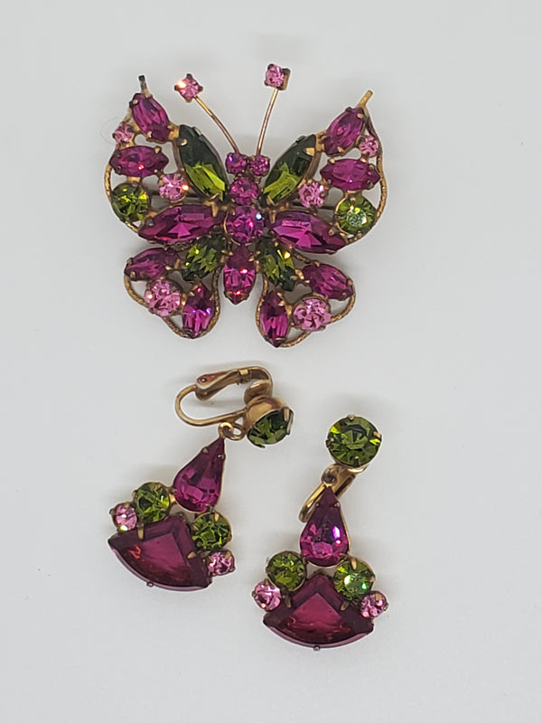 Regicy Butterfly pin and Earing