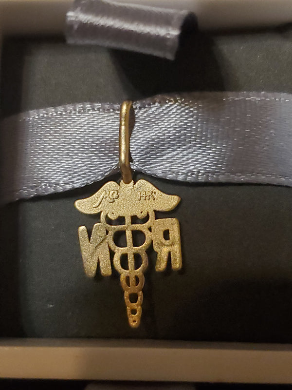 14k Gold Nurse charm